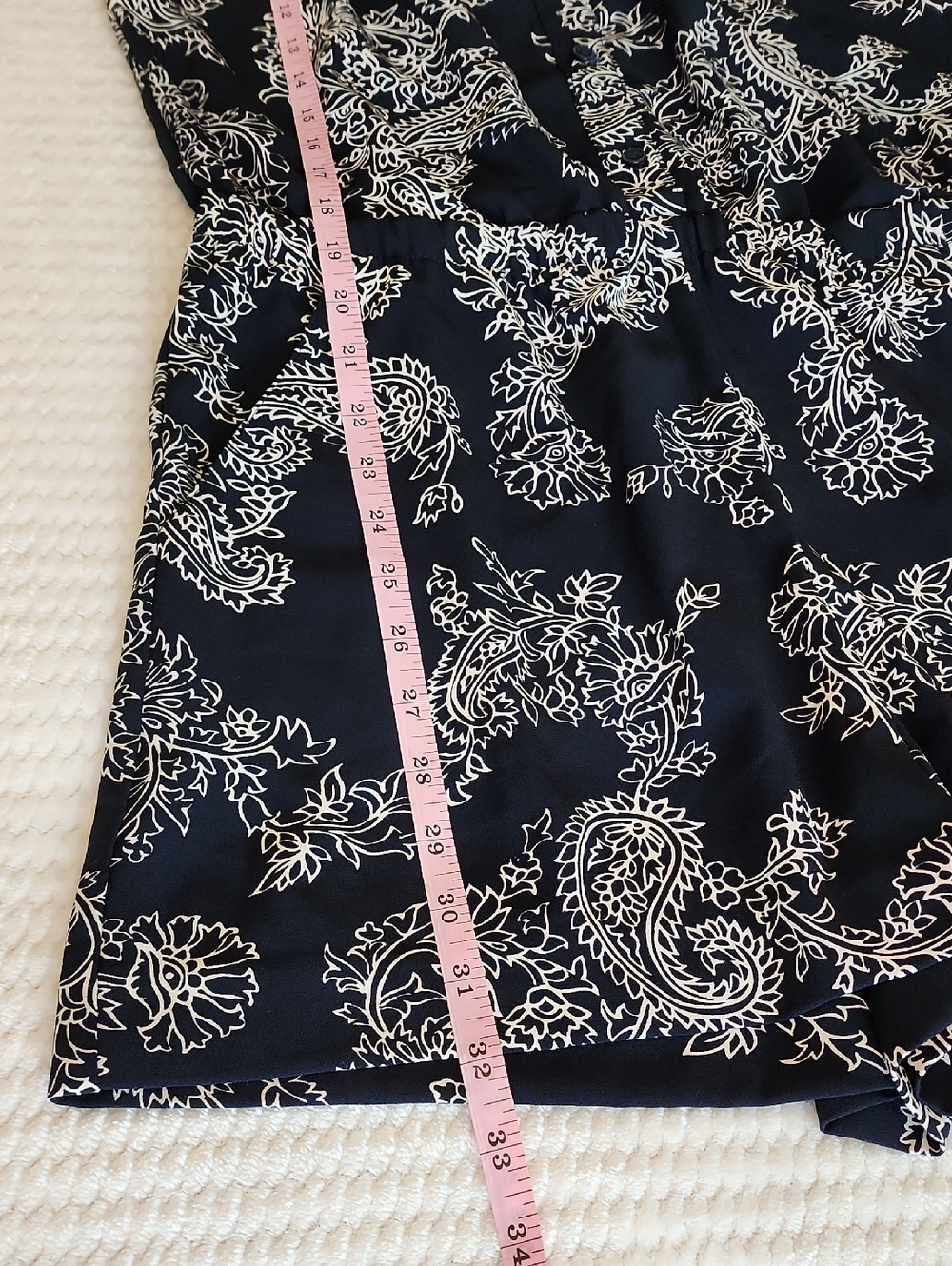 Ann Taylor Black Sleeveless Paisley Romper Brand New - Picture 8 of 9